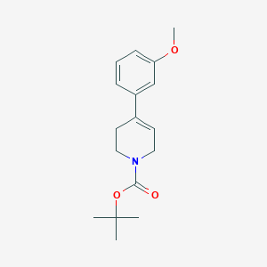 molecular formula C17H23NO3 B8674431 1-(tert-Butoxycarbonyl)-4-(3-methoxyphenyl)-1,2,3,6-tetrahydropyridine 