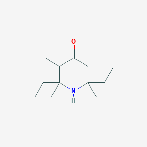 molecular formula C12H23NO B8674445 2,6-Diethyl-2,3,6-trimethylpiperidin-4-one CAS No. 61682-93-7