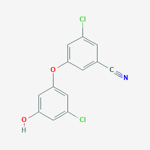 molecular formula C13H7Cl2NO2 B8674464 3-Chloro-5-(3-chloro-5-hydroxyphenoxy)benzonitrile CAS No. 920036-08-4