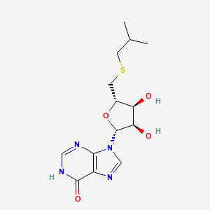 molecular formula C14H20N4O4S B8674592 5'-Isobutylthioinosine CAS No. 67739-76-8