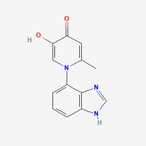 1-(1H-Benzimidazol-4-yl)-5-hydroxy-2-methylpyridin-4(1H)-one