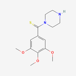 Piperazine, 1-[thioxo(3,4,5-trimethoxyphenyl)methyl]-