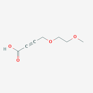 molecular formula C7H10O4 B8674661 4-(2-Methoxy-ethoxy)-but-2-ynoic acid 