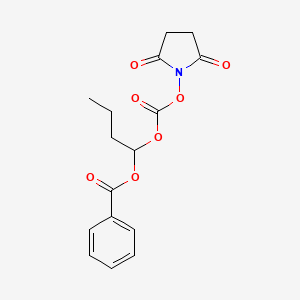 1-((((2,5-Dioxopyrrolidin-1-yl)oxy)carbonyl)oxy)butyl benzoate