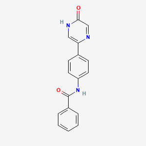 molecular formula C17H13N3O2 B8674695 N-(4-(5-Oxo-4,5-dihydropyrazin-2-yl)phenyl)benzamide CAS No. 89541-57-1