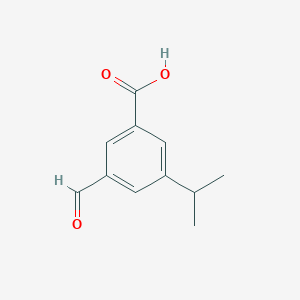 molecular formula C11H12O3 B8674699 3-Formyl-5-isopropyl-benzoic acid 