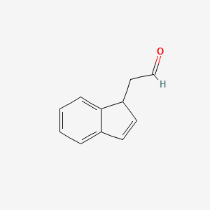 molecular formula C11H10O B8674735 (1H-Inden-1-yl)acetaldehyde CAS No. 37939-90-5