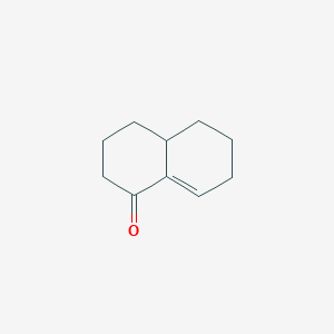 molecular formula C10H14O B8674743 3,4,4a,5,6,7-hexahydro-2H-naphthalen-1-one CAS No. 24037-79-4