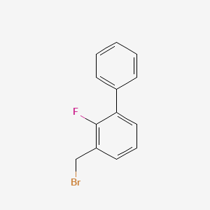 molecular formula C13H10BrF B8674755 3-(Bromomethyl)-2-fluoro-1,1'-biphenyl CAS No. 82617-48-9