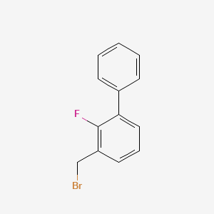 B8674755 3-(Bromomethyl)-2-fluoro-1,1'-biphenyl CAS No. 82617-48-9