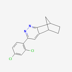 molecular formula C15H12Cl2N2 B8674764 3-(2,4-Dichlorophenyl)-5,6,7,8-tetrahydro-5,8-methanocinnoline CAS No. 918875-07-7