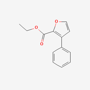 molecular formula C13H12O3 B8674769 Ethyl 3-phenylfuran-2-carboxylate CAS No. 128031-95-8