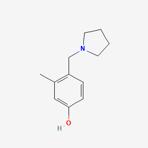 3-Methyl-4-(pyrrolidin-1-ylmethyl)phenol