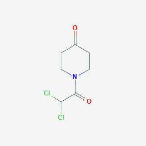 molecular formula C7H9Cl2NO2 B8674809 1-(Dichloroacetyl)piperidin-4-one CAS No. 77919-40-5