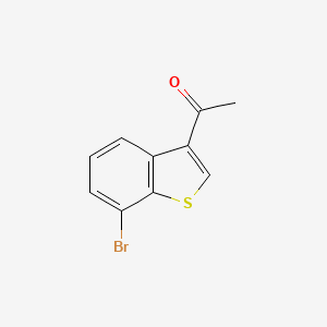 molecular formula C10H7BrOS B8674836 3-Acetyl-7-bromo-benzo[b]thiophene 