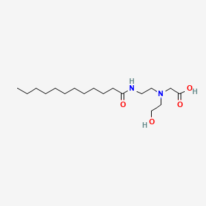 molecular formula C18H36N2O4 B8674840 Glycine, N-(2-hydroxyethyl)-N-[2-[(1-oxododecyl)amino]ethyl]- CAS No. 45278-24-8