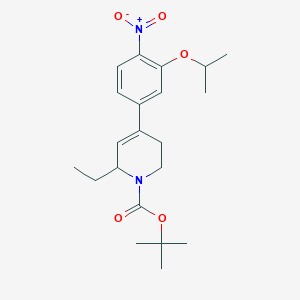 molecular formula C21H30N2O5 B8674842 2-methylpropan-2-yl 6-ethyl-4-[4-nitro-3-(propan-2-yloxy)phenyl]-3,6-dihydropyridine-1(2H)-carboxylate CAS No. 1462950-52-2