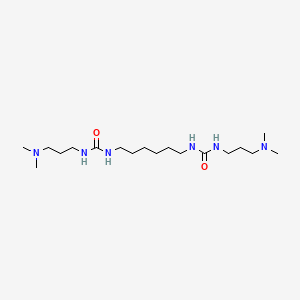 molecular formula C18H40N6O2 B8674865 Urea, N,N''-1,6-hexanediylbis[N'-[3-(dimethylamino)propyl]- CAS No. 67879-04-3