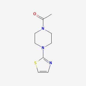 molecular formula C9H13N3OS B8674877 4-Acetyl-1-(thiazol-2-yl)piperazine 