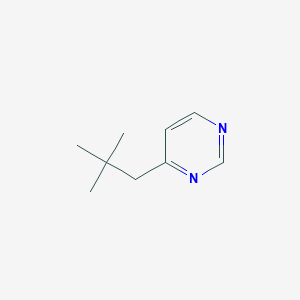molecular formula C9H14N2 B8674927 4-Neopentylpyrimidine 
