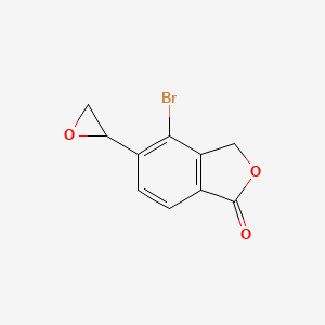 molecular formula C10H7BrO3 B8674928 4-bromo-5-oxiran-2-yl-2-benzofuran-1(3H)-one 