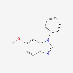molecular formula C14H12N2O B8674943 6-Methoxy-1-phenyl-1H-benzimidazole 
