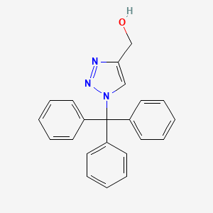 molecular formula C22H19N3O B8674995 [1-(Triphenylmethyl)-1H-1,2,3-triazol-4-yl]methanol CAS No. 88529-86-6