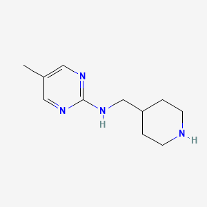 molecular formula C11H18N4 B8675020 5-methyl-N-(piperidin-4-ylmethyl)pyrimidin-2-amine 