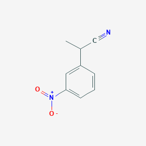 molecular formula C9H8N2O2 B8675087 2-(3-Nitrophenyl)propionitrile 