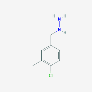 molecular formula C8H11ClN2 B8675114 3-Methyl-4-chlorobenzylhydrazine 