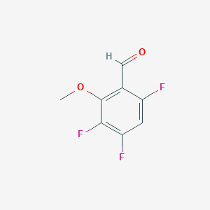 molecular formula C8H5F3O2 B8675160 3,4,6-Trifluoro-2-methoxybenzaldehyde 