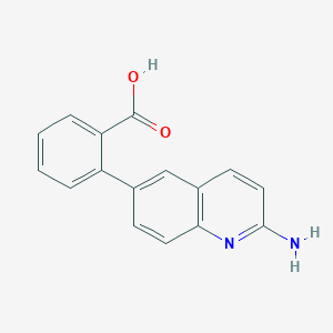 molecular formula C16H12N2O2 B8675186 2-(2-Aminoquinolin-6-yl)benzoic acid 