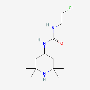 molecular formula C12H24ClN3O B8675200 Urea, 1-(2-chloroethyl)-3-(2,2,6,6-tetramethyl-4-piperidinyl)- CAS No. 42471-45-4