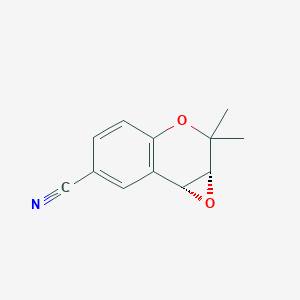 (1aR,7bR)-2,2-Dimethyl-1a,7b-dihydro-2H-oxireno[2,3-c]chromene-6-carbonitrile
