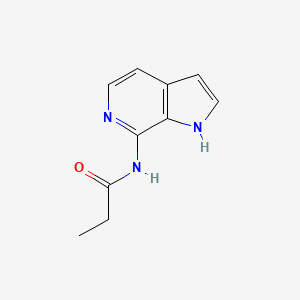 molecular formula C10H11N3O B8675227 N-(1H-pyrrolo[2,3-c]pyridin-7-yl)propanamide 
