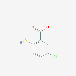 molecular formula C8H7ClO2S B8675241 Methyl 5-chloro-2-mercaptobenzoate 
