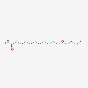 molecular formula C15H30O3 B8675263 11-(1-Butoxy)undecanoic acid 