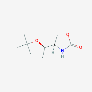 molecular formula C9H17NO3 B8675269 (R)-4-((R)-1-(tert-butoxy)ethyl)oxazolidin-2-one 