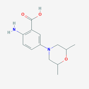2-Amino-5-(2,6-dimethylmorpholin-4-yl)benzoic acid