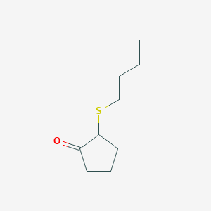 molecular formula C9H16OS B8675362 2-(Butylsulfanyl)cyclopentan-1-one CAS No. 90646-02-9