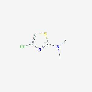 molecular formula C5H7ClN2S B8675371 (4-Chloro-thiazol-2-yl)-dimethyl-amine 