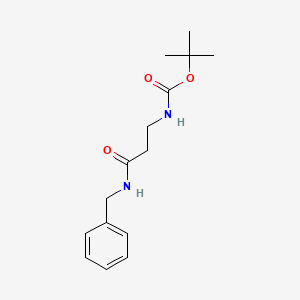 molecular formula C15H22N2O3 B8675384 Tert-butyl N-[2-(benzylcarbamoyl)ethyl]carbamate 