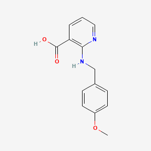 molecular formula C14H14N2O3 B8675414 2-(4-Methoxy-benzylamino)-nicotinic Acid 