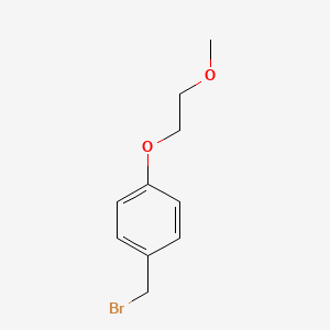 molecular formula C10H13BrO2 B8675425 1-Bromomethyl-4-(2-methoxy-ethoxy)-benzene 