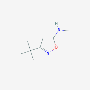molecular formula C8H14N2O B8675433 3-(tert-butyl)-N-methylisoxazol-5-amine 