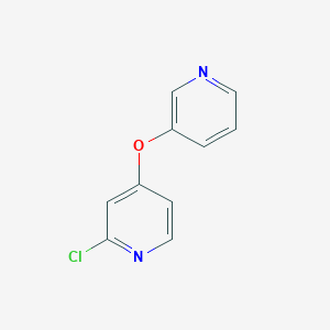 molecular formula C10H7ClN2O B8675492 2-Chloro-4-pyridin-3-yloxy-pyridine 