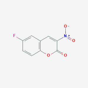 2H-1-Benzopyran-2-one,6-fluoro-3-nitro-