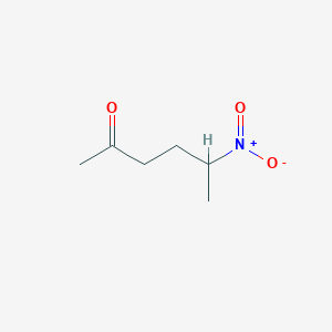 molecular formula C6H11NO3 B8675506 5-Nitro-2-hexanone CAS No. 35223-72-4