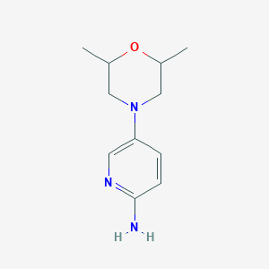 molecular formula C11H17N3O B8675580 5-(2,6-Dimethyl-morpholin-4-yl)-pyridin-2-ylamine 