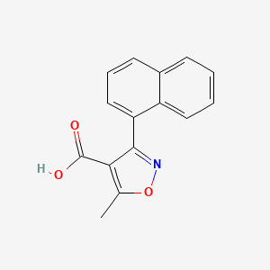 molecular formula C15H11NO3 B8675589 3-(1-Naphthyl)-5-methylisoxazole-4-carboxylic acid 
